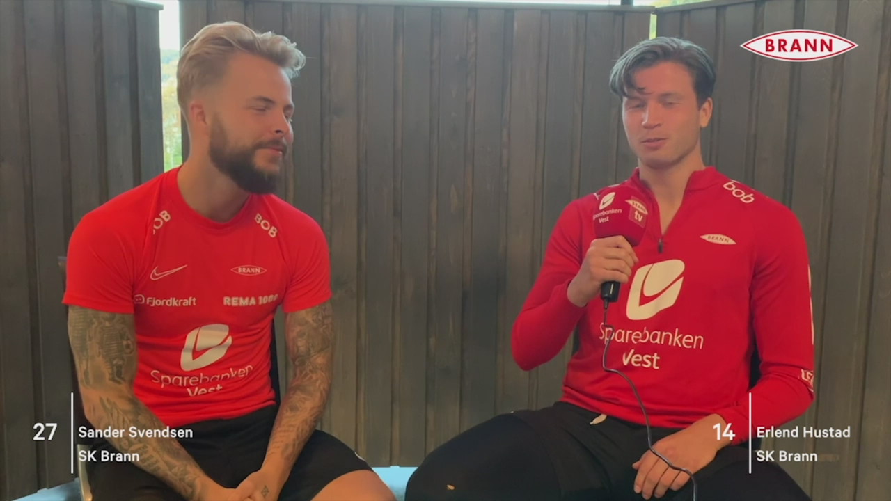 Erlend Hustad intervjuer sin nye lagkamerat og barndomsvenn Sander Svendsen